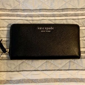 Kate Spade New York Large Continental Black Wallet